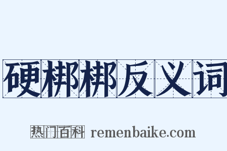 硬梆梆反义词是什么意思的图片